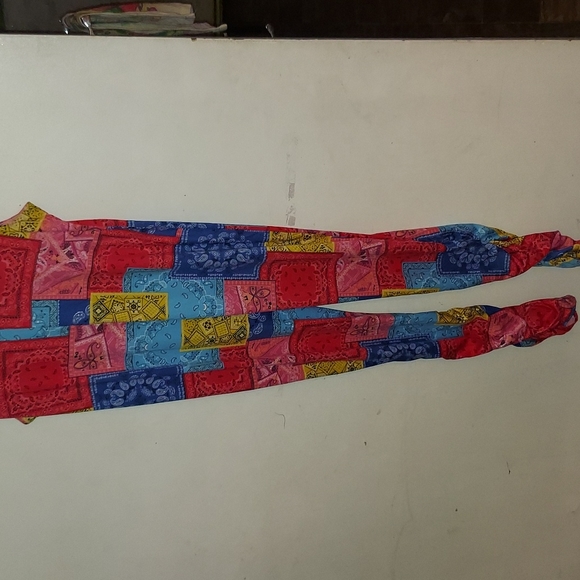 Size 3X Madrag stretchy Bandana cat suit great fit and stretch vibrant look - Picture 9 of 10